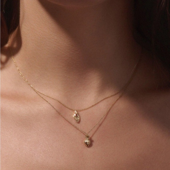 Pamela Love Heart in Hand Ruby and 14k pendant - Picture 1 of 3